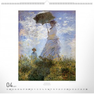 Falinaptr Claude Monet 2024, 48  56 cm (naptr)