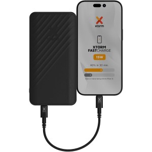 Xtorm XG220 Go2 15W 20.000 mAh gyorstlt powerbank, fekete (powerbank)